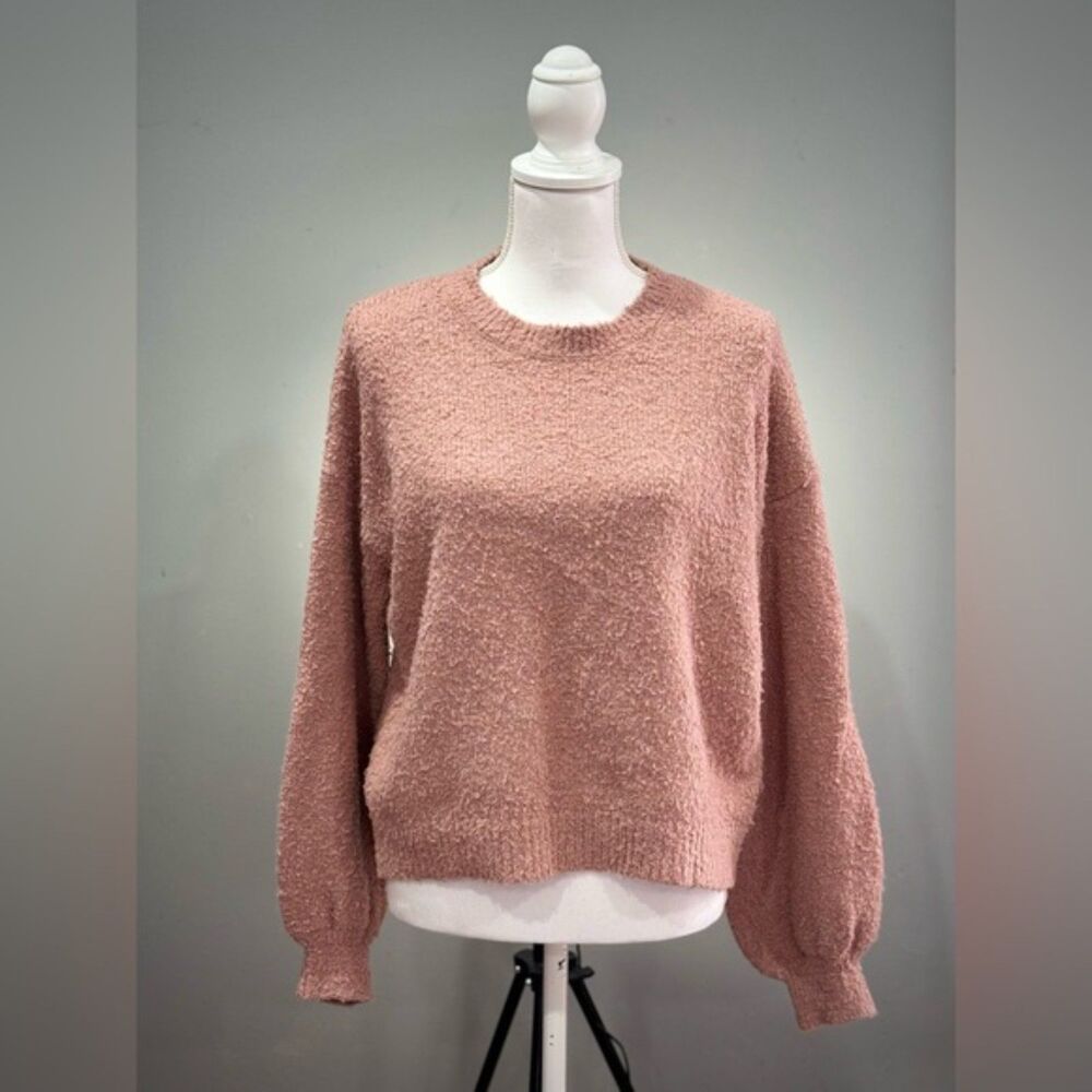 Clearance! Pink Hippie Rose Crewneck Super Soft Sweater Size S EUC